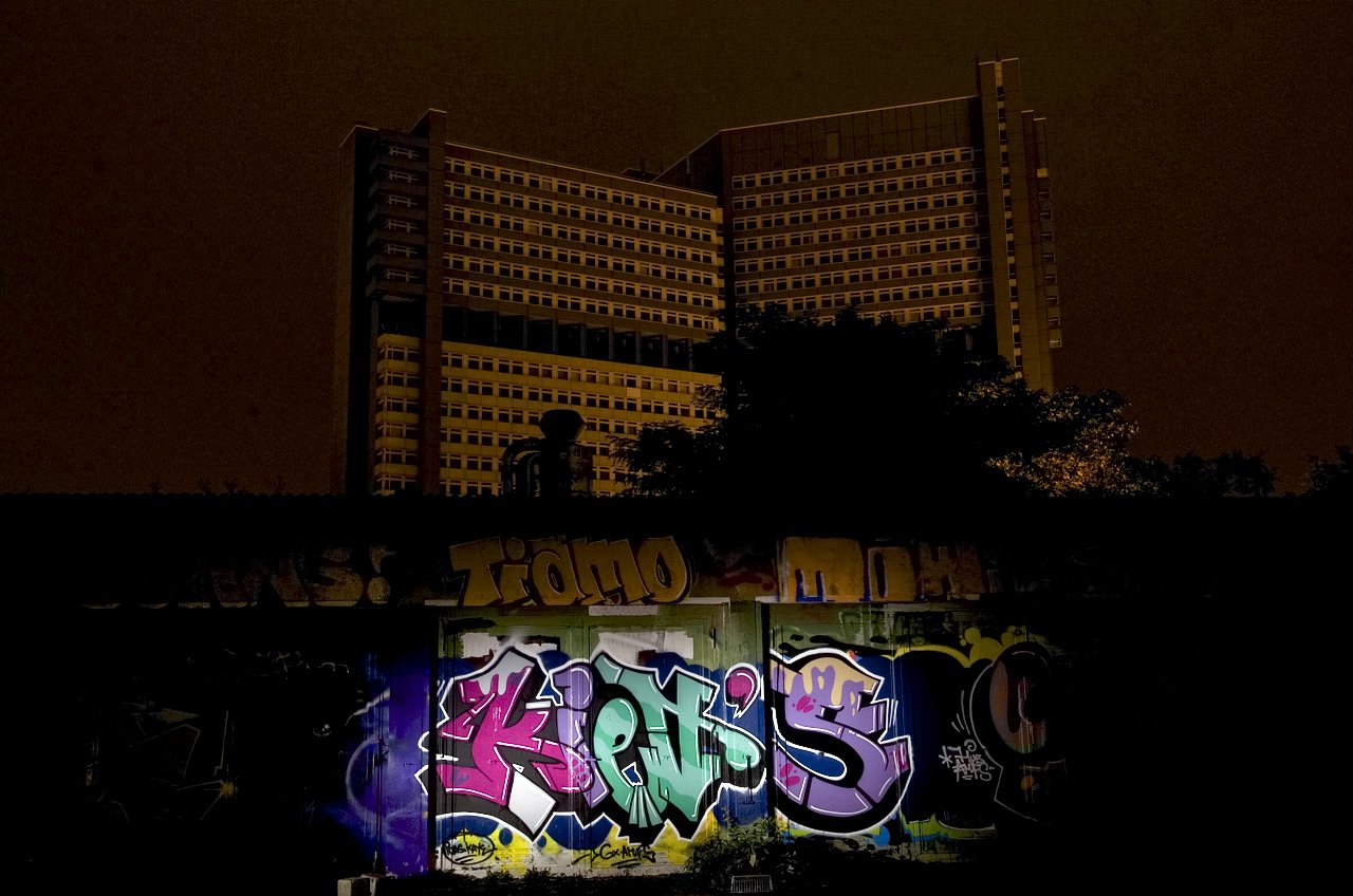 Graffiti Wall in Köln - Photo by Jupiter - Kiets, GarageLand, Beyond-Justice (2012)