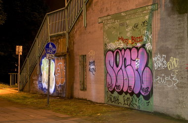Graffiti Bombing in Köln - Photo by Jupiter - Senil, Klon, Amor (2010)