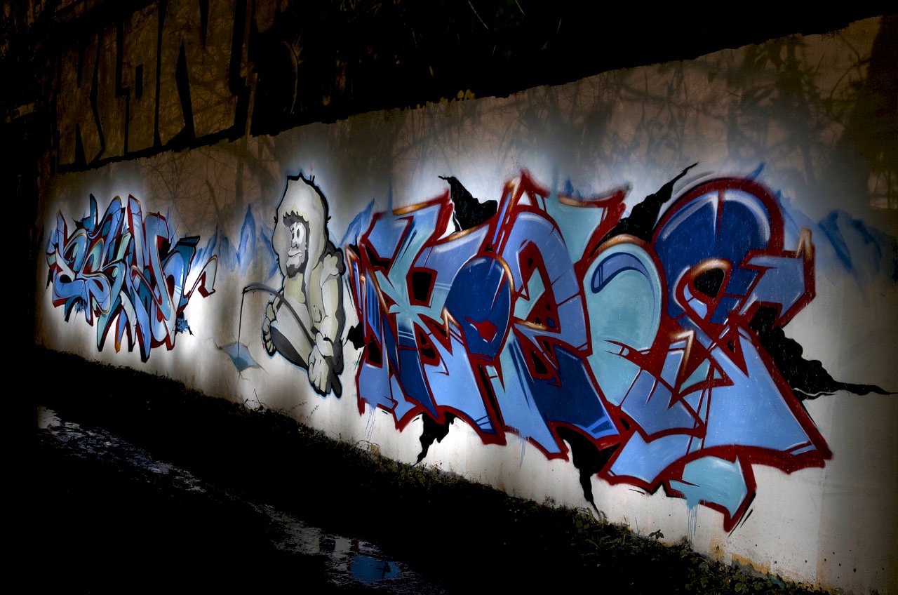 Graffiti Wall in Köln - Photo by Jupiter - Eskimo, Köbes, 524 (2014)