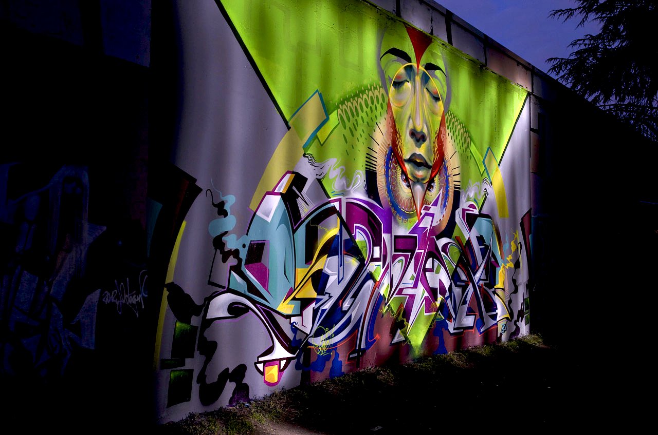 Graffiti Wall in Köln - Photo by Jupiter - Wert159, Semor, DHS (2012)
