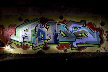 Graffiti Wall in Köln - Photo by Jupiter - Amos, Neon, Pigs (2012)