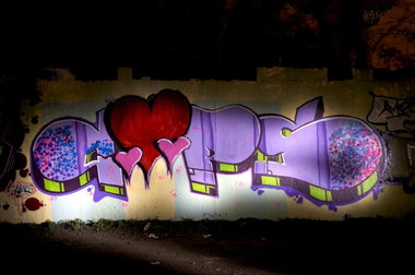 Graffiti Wall in Köln - Photo by Jupiter - Cops, AmoSerial, Cologne (2012)