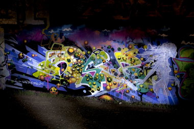 Graffiti Wall in Köln - Photo by Jupiter - Dsue, Seak, Code (2012)