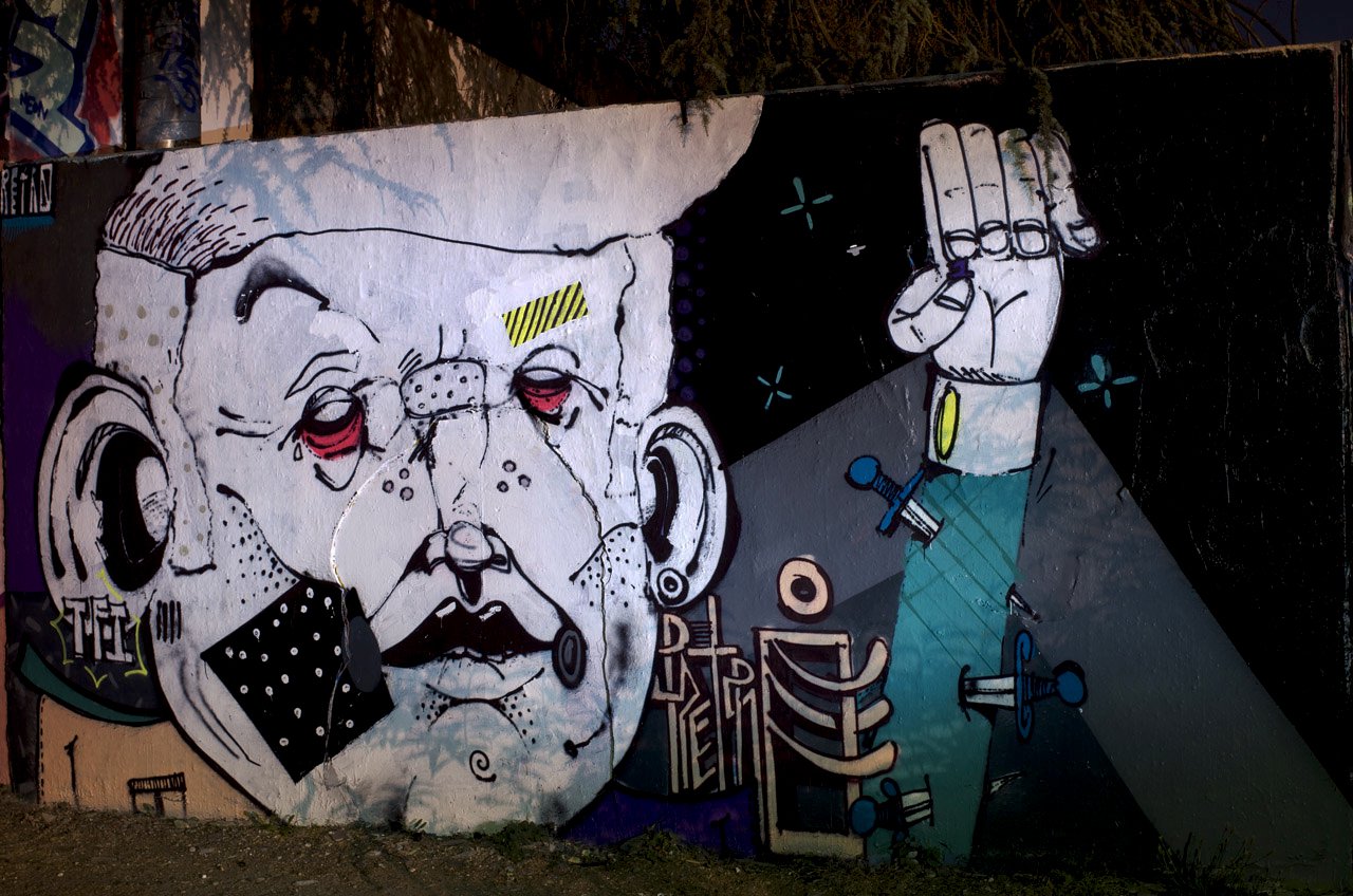 Graffiti Wall in Köln - Photo by Jupiter - Retroe, Character, Cologne (2011)