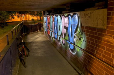 Graffiti Bombing in Köln - Photo by Jupiter - GOS, AIO, DFV (2013)