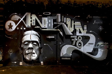 Graffiti Wall in Köln - Photo by Jupiter - Angus, Character, Rob (2014)