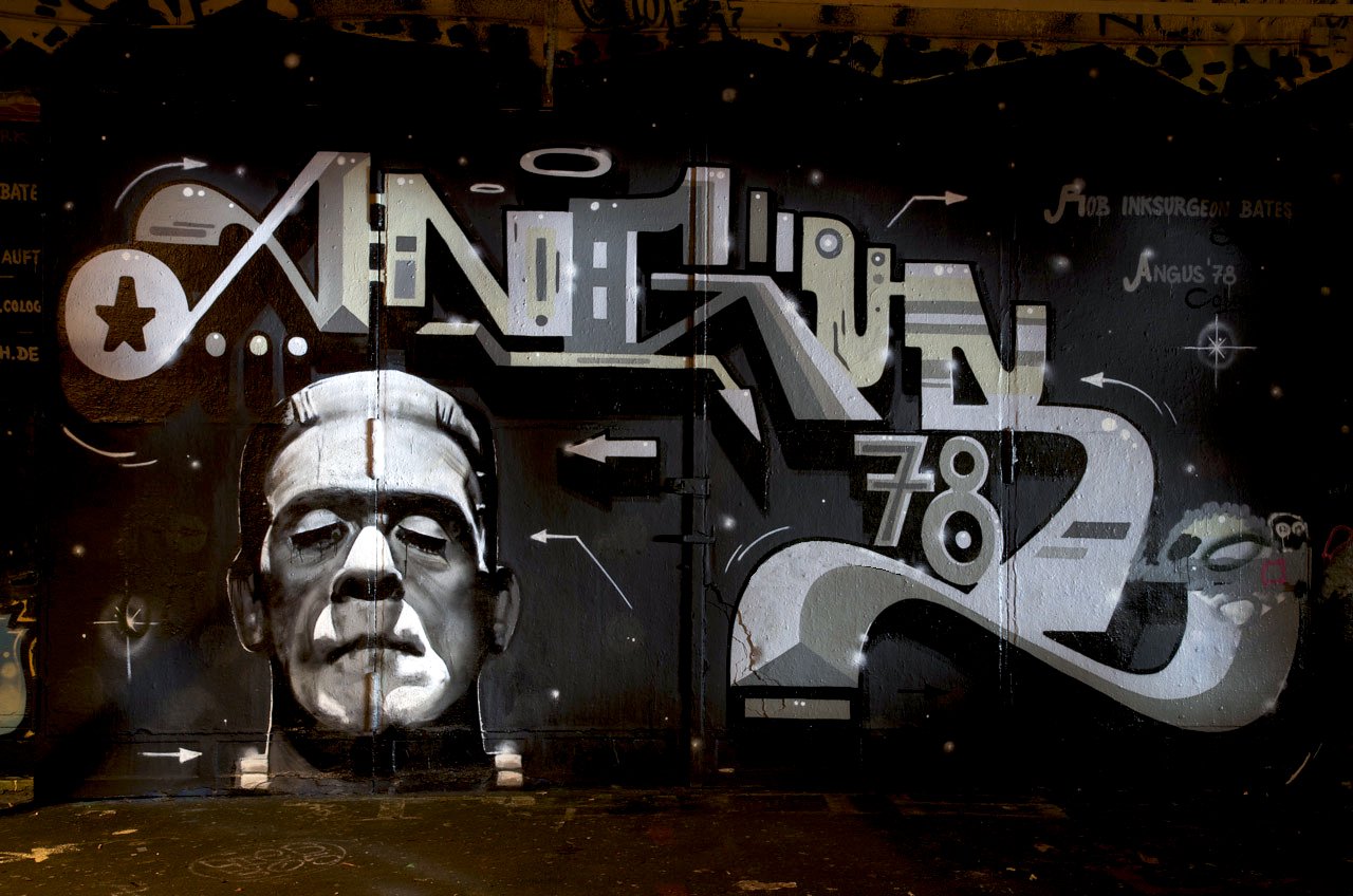 Graffiti Wall in Köln - Photo by Jupiter - Angus, Character, Rob (2014)