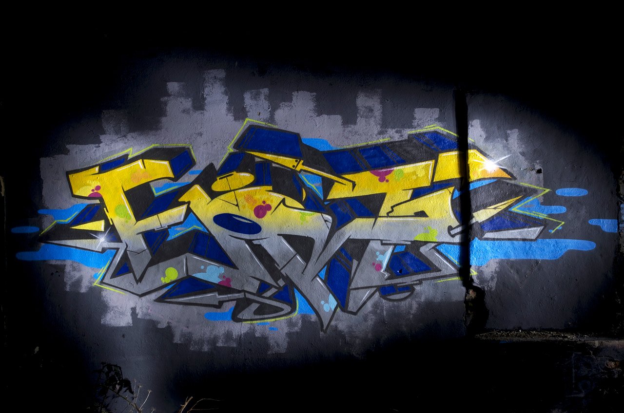Graffiti Wall in Kleve - Photo by Jupiter - Fjort, PSC, PimpSons (2014)