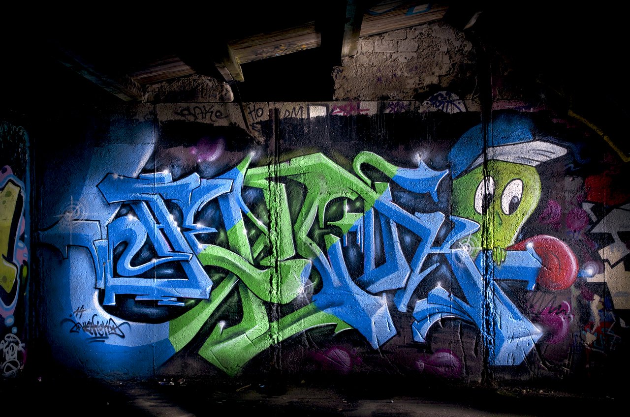 Graffiti Wall in Kleve - Photo by Jupiter - Hencok, Hall-of-Fame, HallWorks (2014)