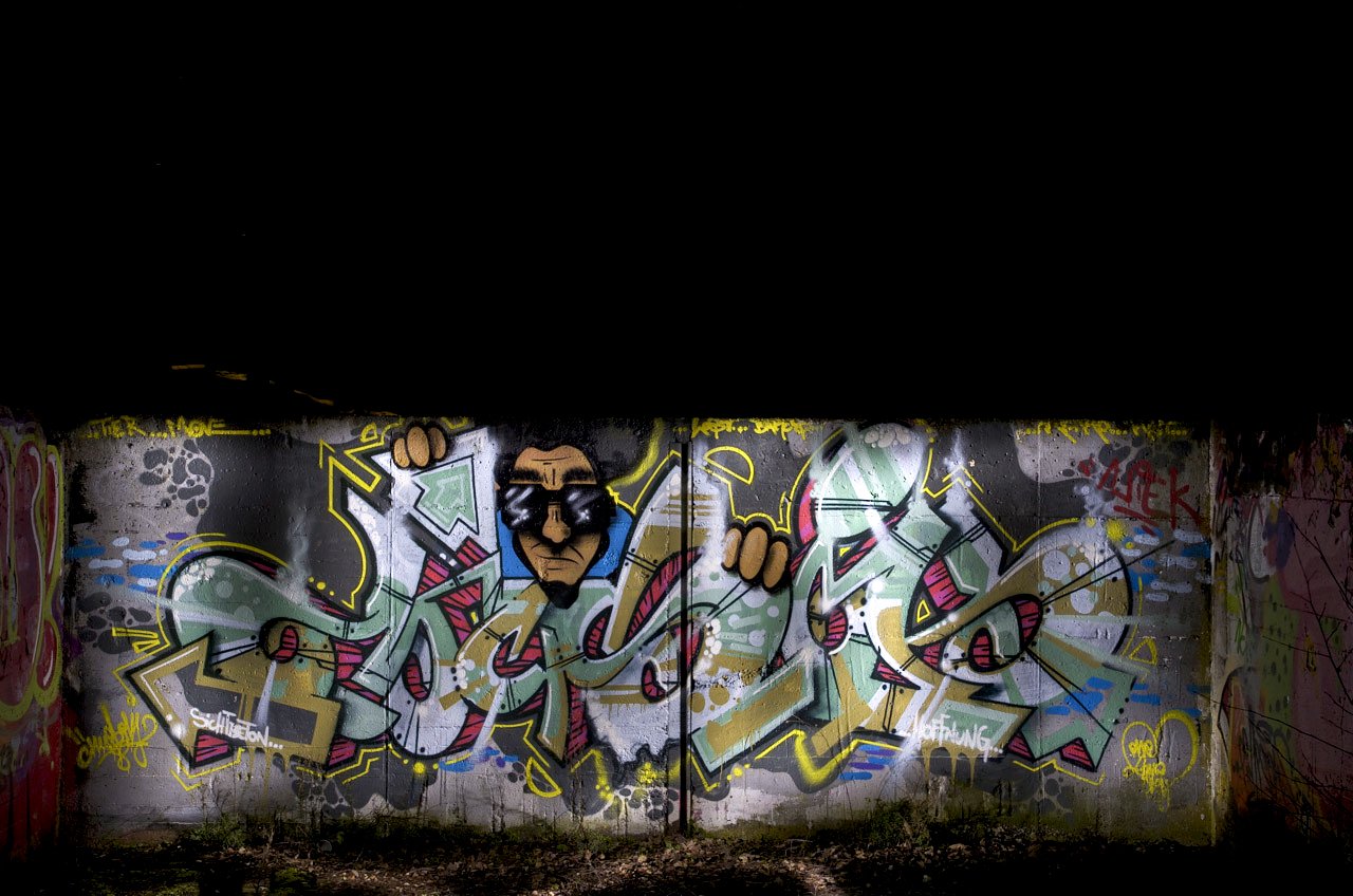 Graffiti Wall in Kleve - Photo by Jupiter - Musik, OneLove, Character (2014)