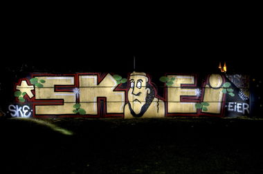 Graffiti Wall in Kleve - Photo by Jupiter - SKE, Eier, Hall-of-Fame (2014)