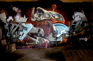 Graffiti Wall in Köln - Photo by Jupiter - Kkade, Onur, Wes21 (2012)