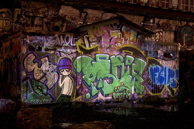 Graffiti Wall in Wiesbaden - Photo by Jupiter - Ghost, Busters, Character (2013)