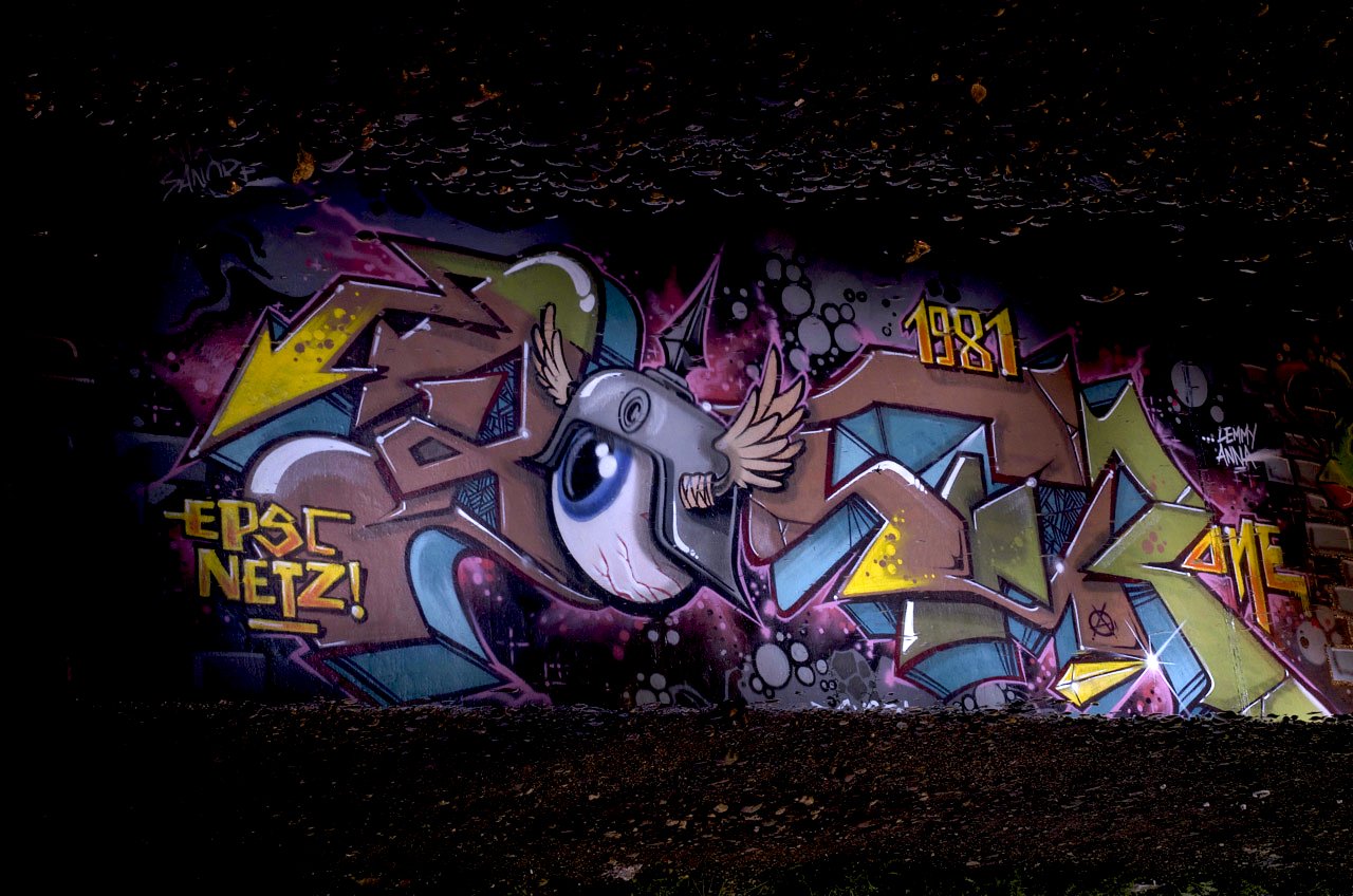 Graffiti Wall in Köln - Photo by Jupiter - Jeks, EPSC, VeintiDos (2014)