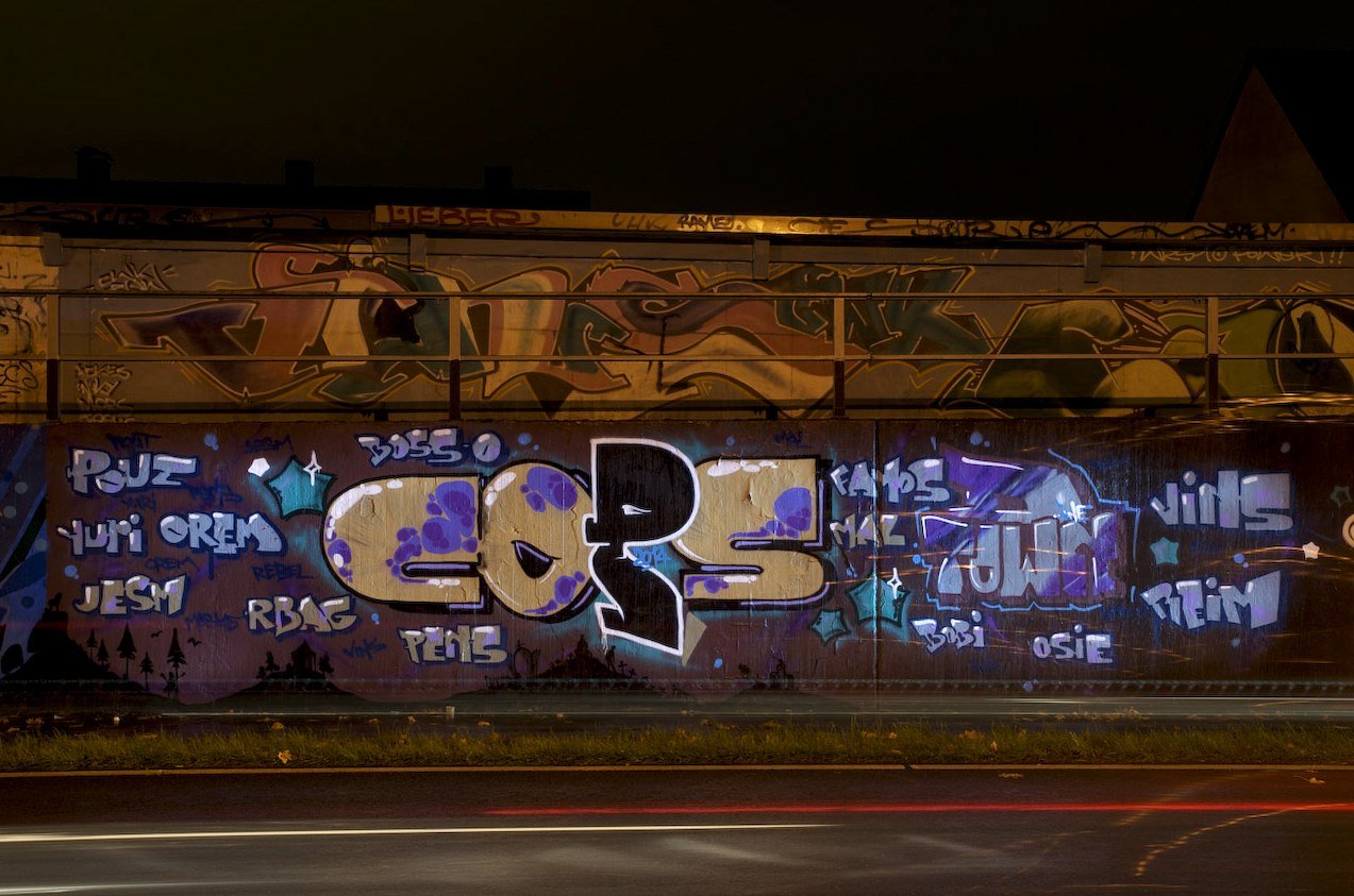 Graffiti Wall in Monheim am Rhein - Photo by Jupiter - Cops-DHSession, Cops, Hall-of-Fame (2014)
