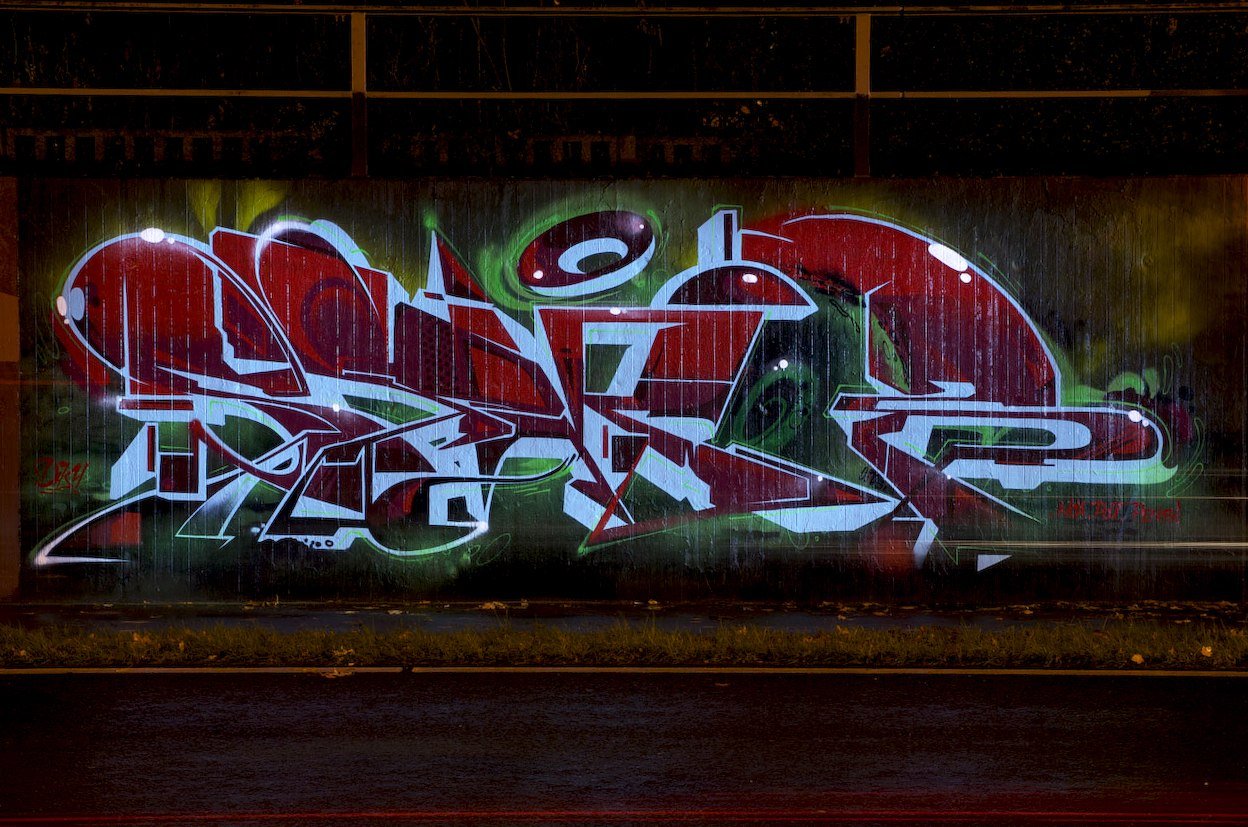 Graffiti Wall in Monheim am Rhein - Photo by Jupiter - Semor, DHS, Hall-of-Fame (2014)