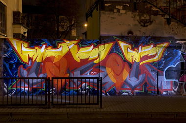 Graffiti Wall in Koblenz - Photo by Jupiter - Tazer, CP.5, BridgeWorks (2014)