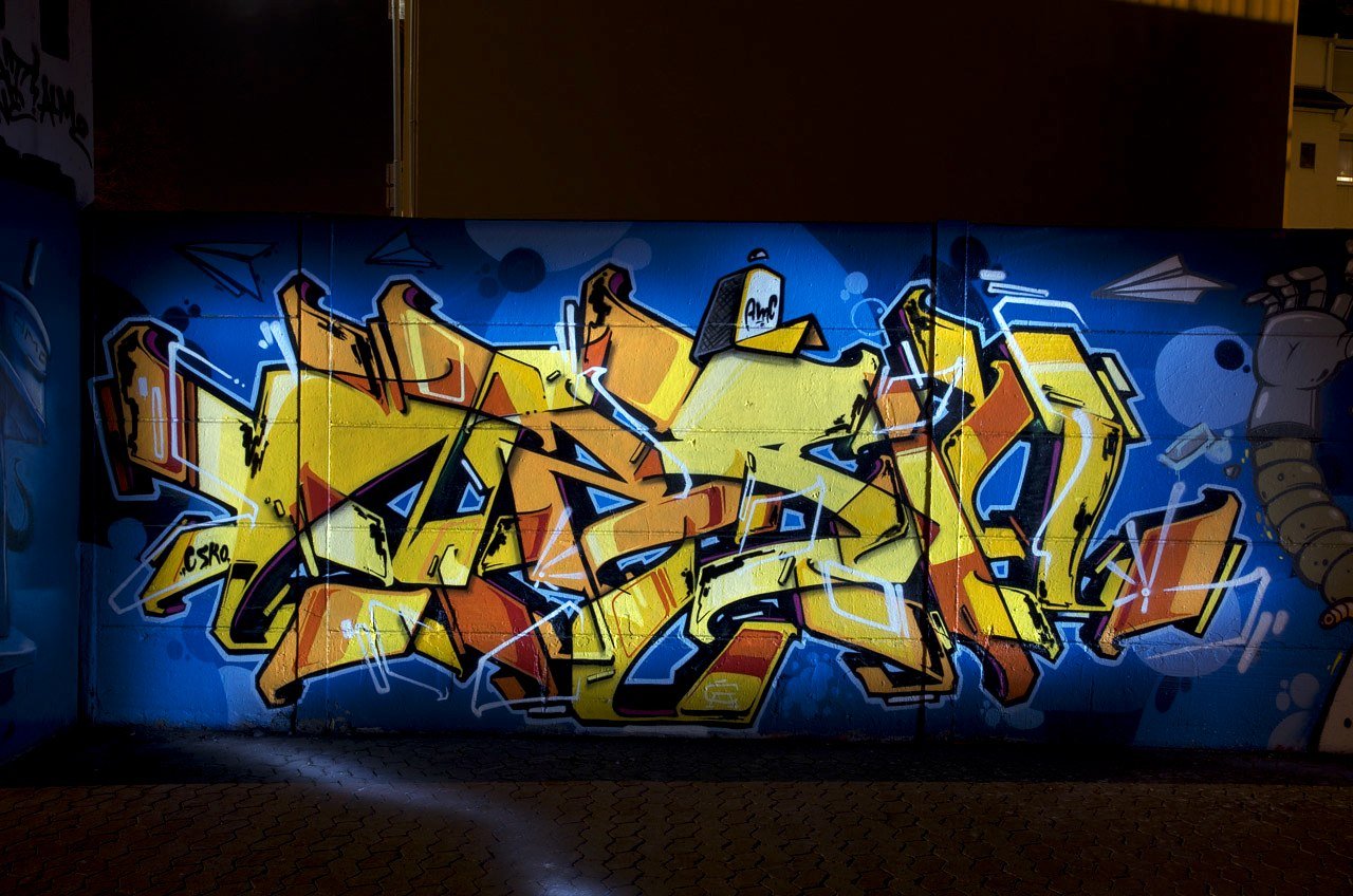 Graffiti Wall in Koblenz - Photo by Jupiter - Nask, AMC, BridgeWorks (2014)