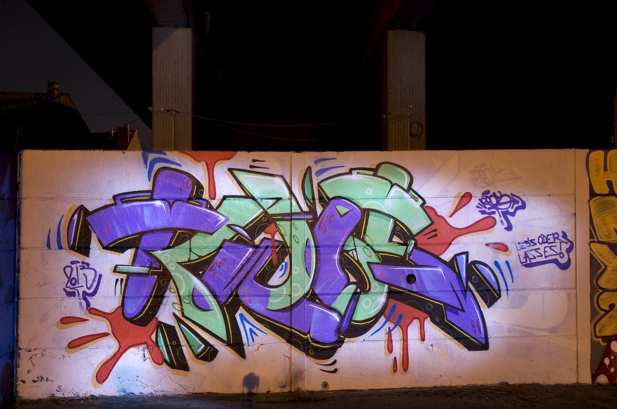 Graffiti Wall in Koblenz - Photo by Jupiter - Reos, BridgeWorks, ConArea (2014)