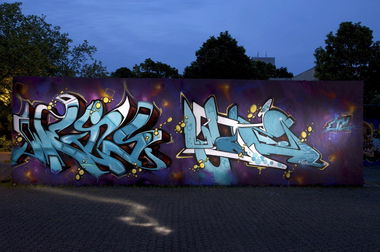 Graffiti Wall in Marl - Photo by Jupiter - Weis, Mote, ETC (2014)