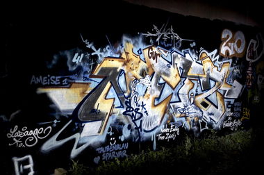 Graffiti Wall in Köln - Photo by Jupiter - Saor, HallB, Messages (2012)