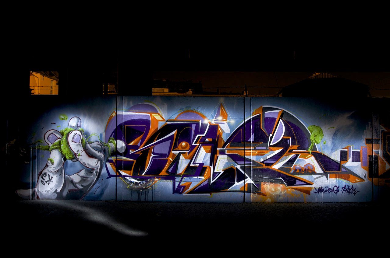 Graffiti Wall in Koblenz - Photo by Jupiter - Semor, KJ-263, DHS (2014)