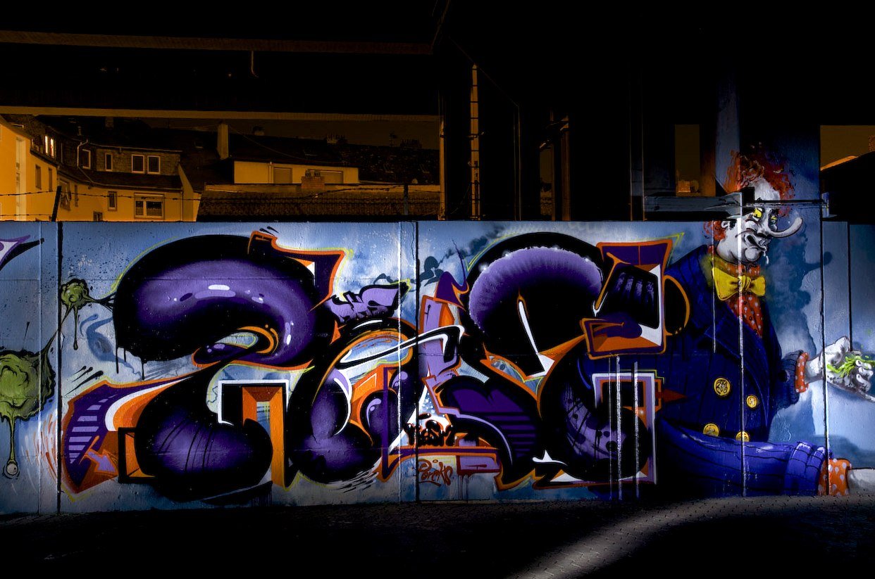 Graffiti Wall in Koblenz - Photo by Jupiter - Pout, DHS, KJ-263 (2014)