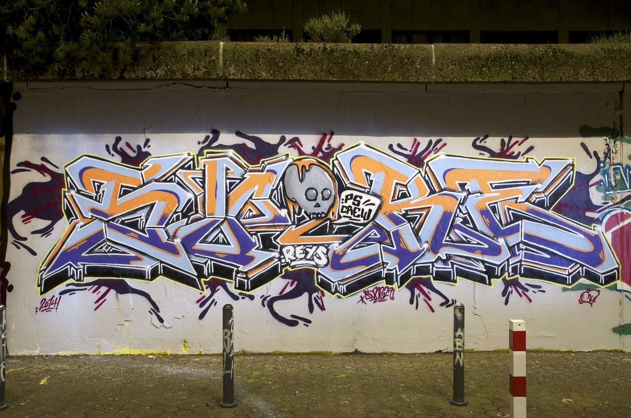 Graffiti Wall in Marl - Photo by Jupiter - Sure, PSCrew, JPTR (2014)
