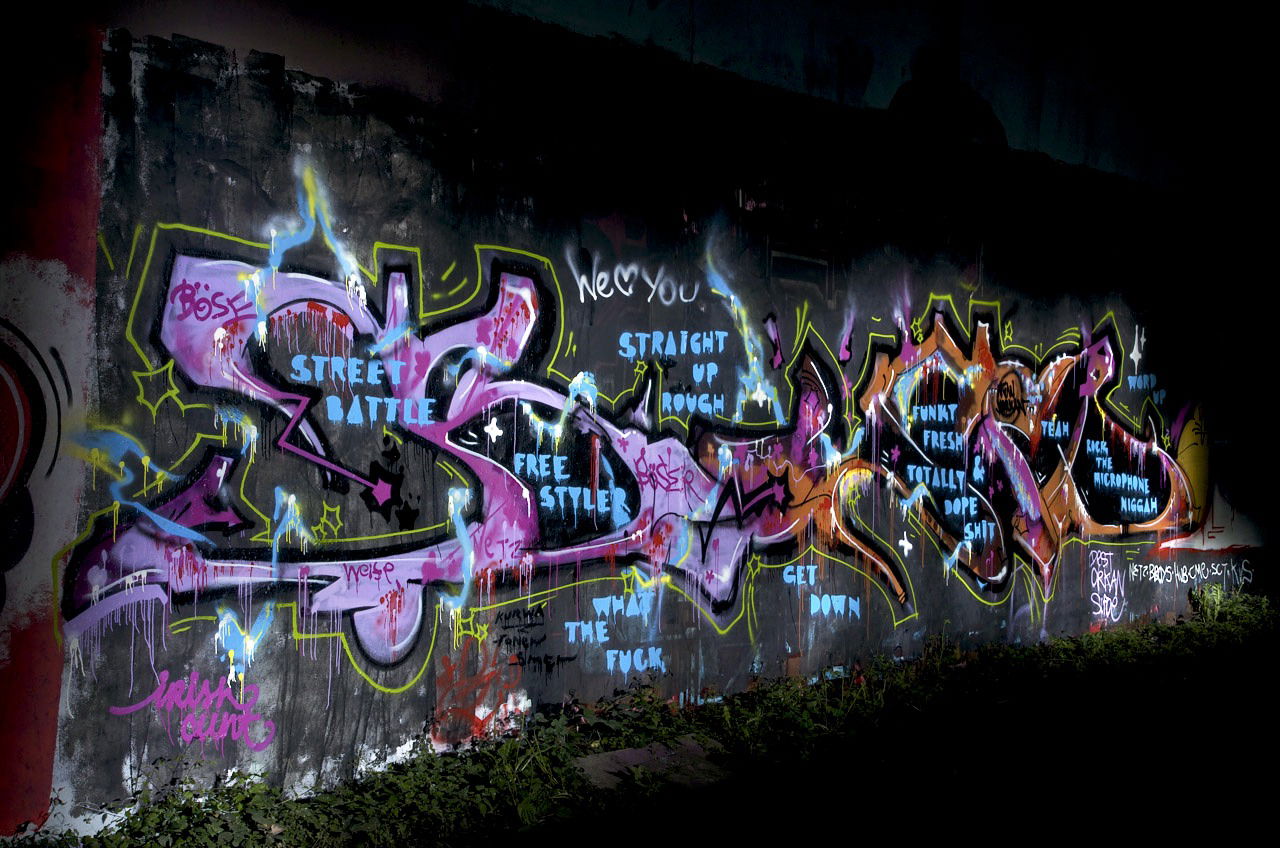 Graffiti Wall in Köln - Photo by Jupiter - Sifoe, Messages, Netz (2012)