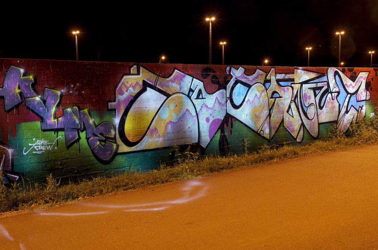 Graffiti Wall in Köln - Photo by Jupiter - Coconut, Alme, Signet (2014)