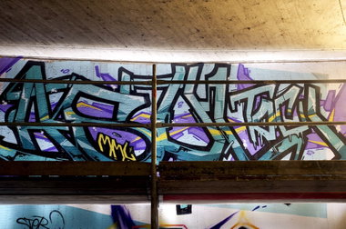 Graffiti Wall in Rhein-Sieg-Kreis - Photo by Jupiter - Asyl, TOC, BridgeWorks (2014)