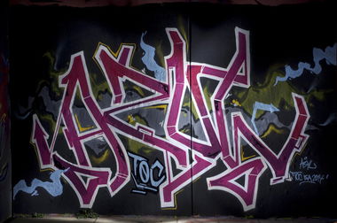 Graffiti Wall in Leverkusen - Photo by Jupiter - Asyl, TOC, Hall-of-Fame (2014)