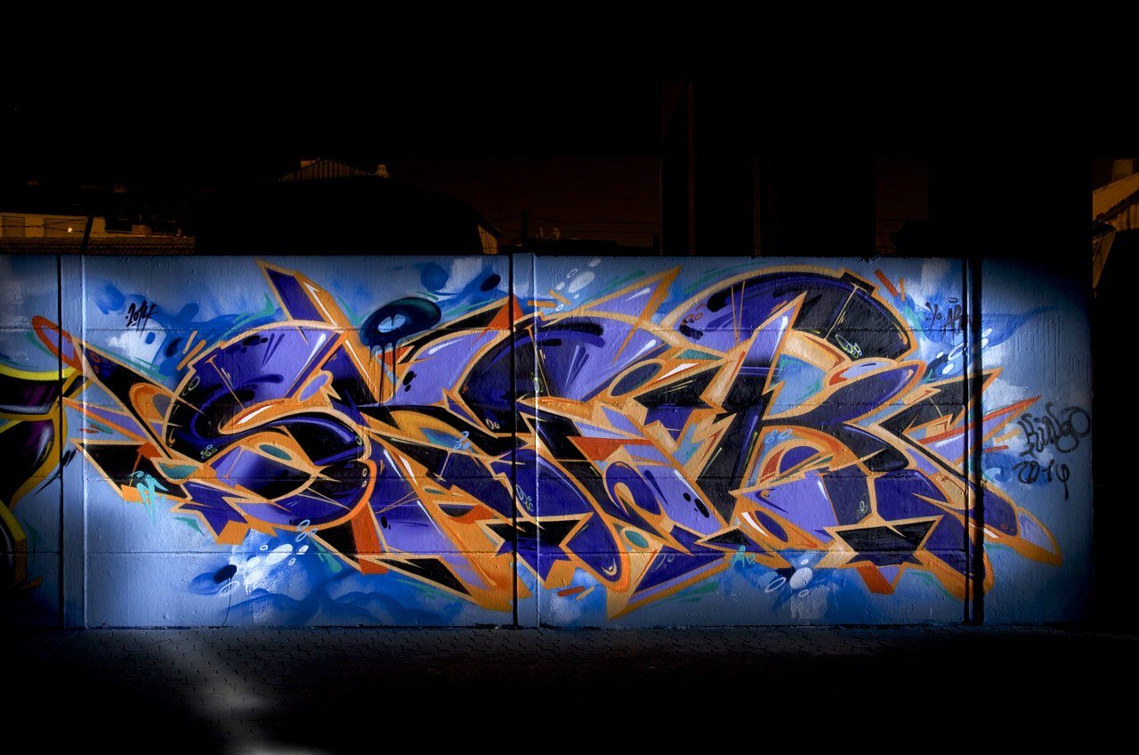 Graffiti Wall in Koblenz - Photo by Jupiter - Sker, FriendlyFire, BridgeWorks (2014)