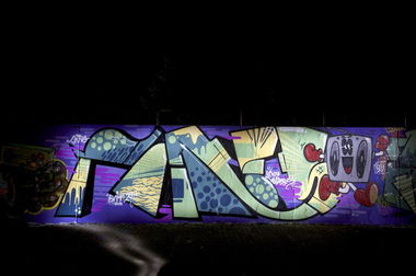 Graffiti Wall in Marl - Photo by Jupiter - Pomes, JPTR, Marl (2014)