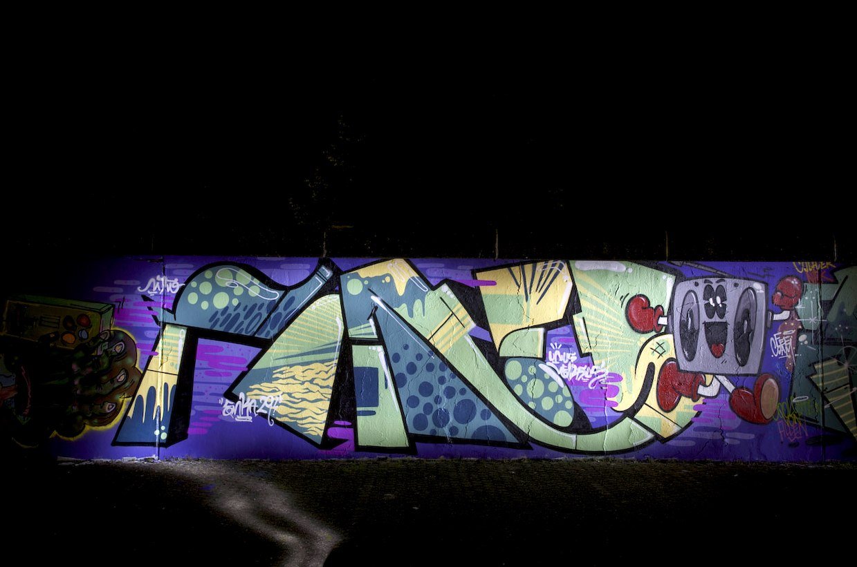 Graffiti Wall in Marl - Photo by Jupiter - Pomes, JPTR, Marl (2014)