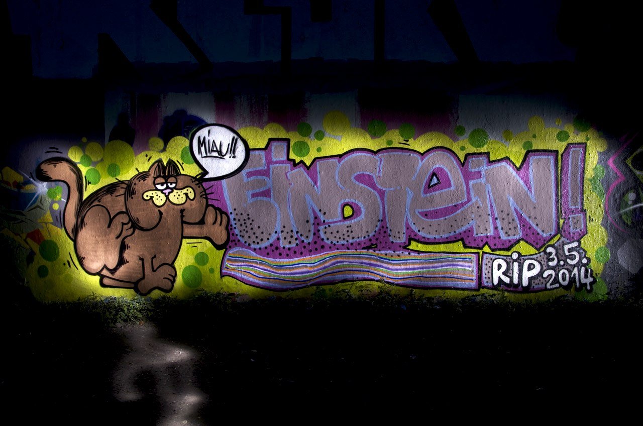Graffiti Wall in Köln - Photo by Jupiter - Einstein, Character, Cologne (2014)