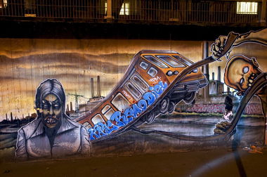 Graffiti Wall in Monheim am Rhein - Photo by Jupiter - Diel, TPM, KayC (2013)