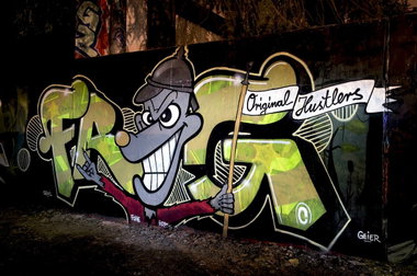 Graffiti Wall in Köln - Photo by Jupiter - Frog, Character, Original (2012)