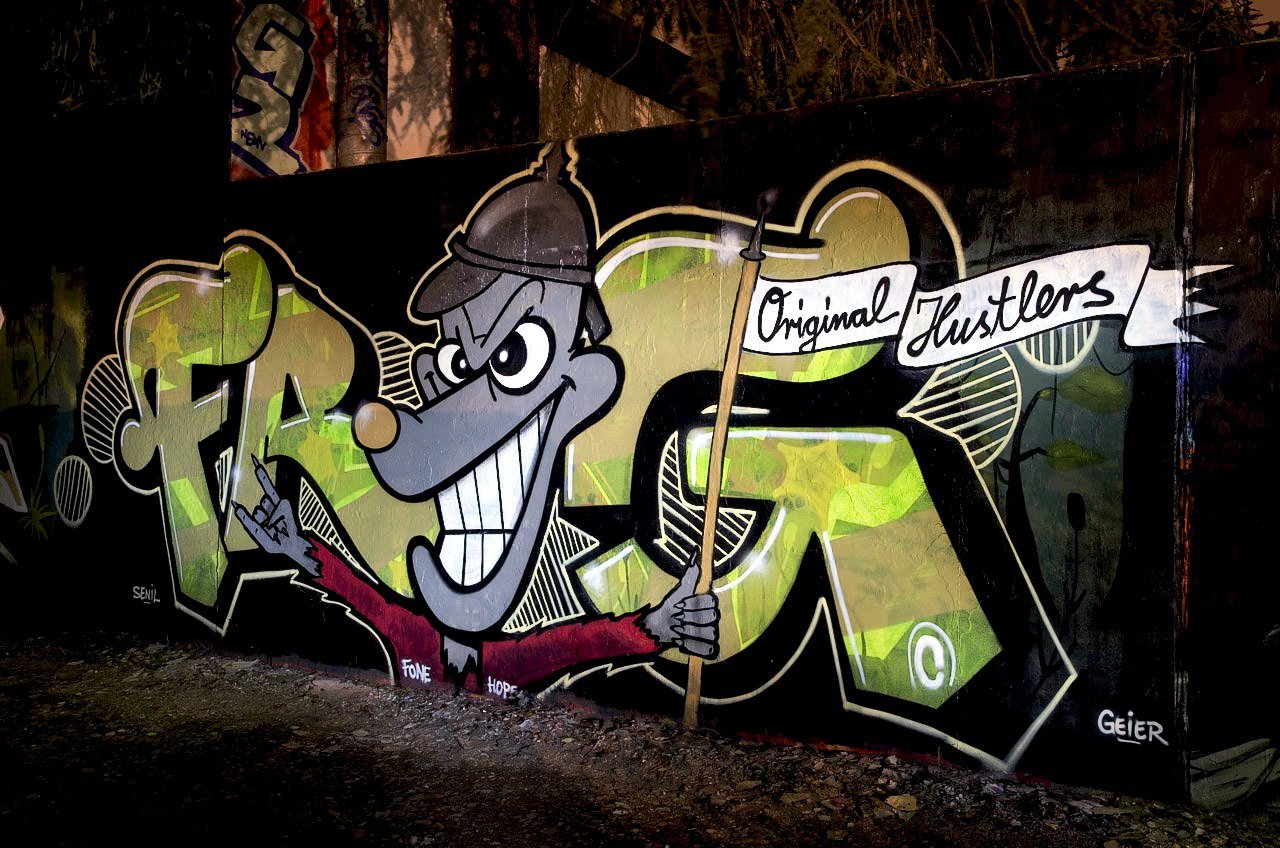 Graffiti Wall in Köln - Photo by Jupiter - Frog, Character, Original (2012)