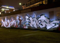 Graffiti Wall in Essen - Photo by Jupiter - Dems, Demon, Character