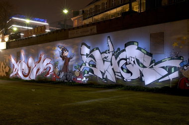 Graffiti Wall in Essen - Photo by Jupiter - Dems, Demon, Character