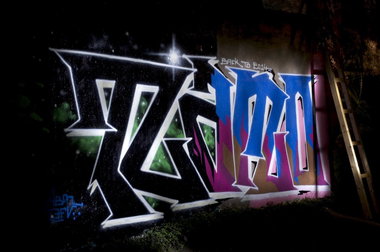 Graffiti Wall in Köln - Photo by Jupiter - TiAmo, ABM, DFV (2014)