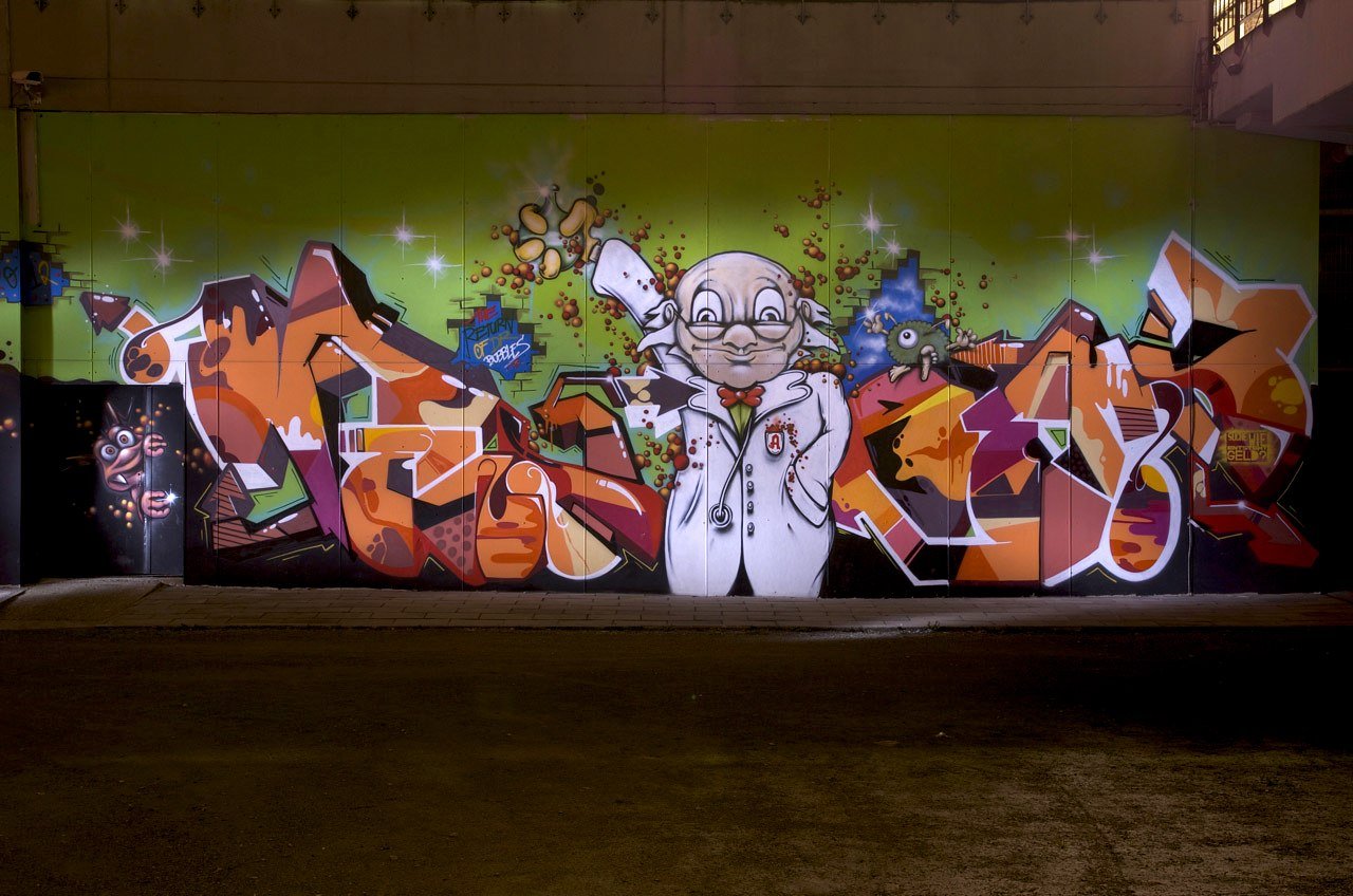 Graffiti Wall in Essen - Photo by Jupiter - DEfense, Dems, Demon