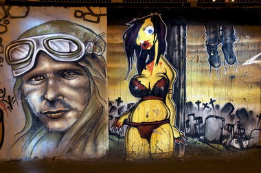 Graffiti Wall in Monheim am Rhein - Photo by Jupiter - Diel, TPM, KayC (2013)