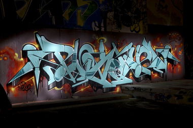 Graffiti Wall in Leverkusen - Photo by Jupiter - Plaque, Bandits, Opladen (2014)