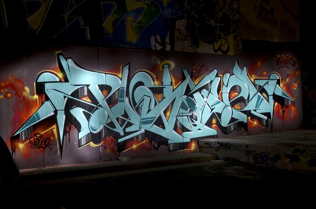 Graffiti Wall in Leverkusen - Photo by Jupiter - Plaque, Bandits, Opladen (2014)