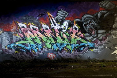 Graffiti Wall in Koblenz - Photo by Jupiter - Panik, AMC, Character (2014)