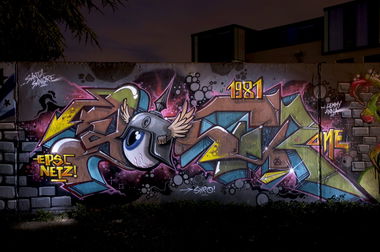 Graffiti Wall in Köln - Photo by Jupiter - Jeks, Character, HallB (2014)