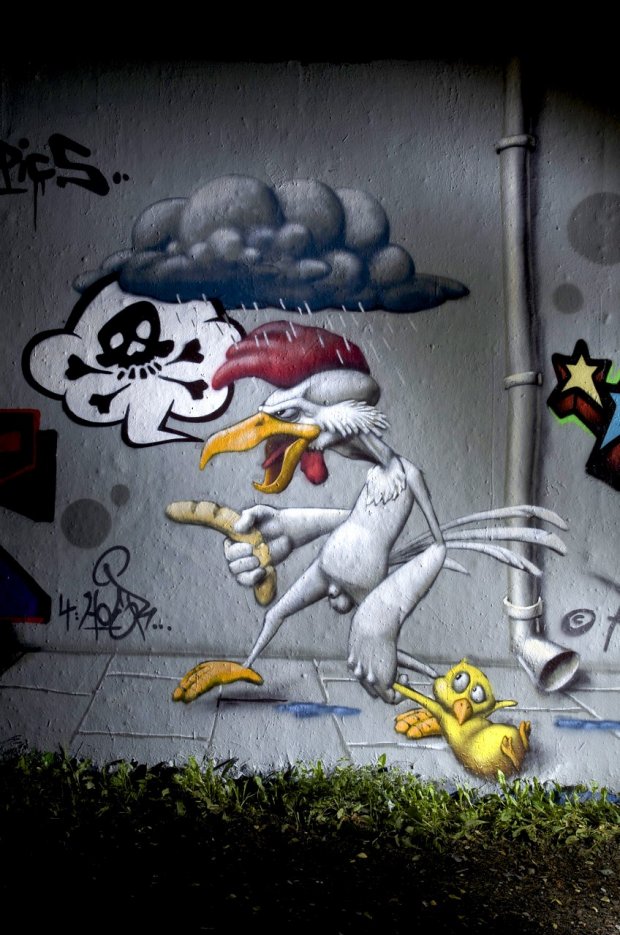 Graffiti Wall in Köln - Photo by Jupiter - Kasper, Bandits, Character (2012)