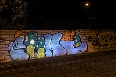 Graffiti Bombing in Köln - Photo by Jupiter - Comi, Netz, Cologne (2013)